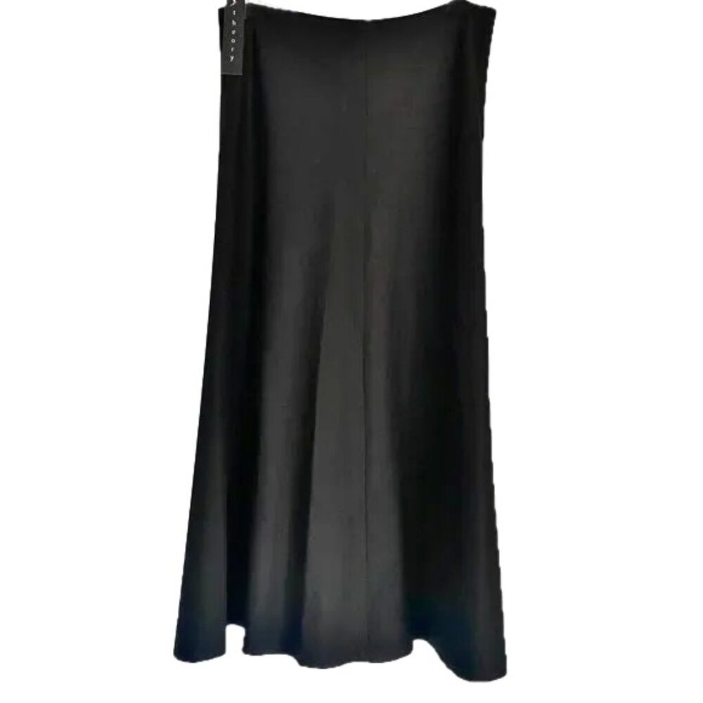 Theory Uthema Wool Midi Skirt in Charcoal Size 4 NEW